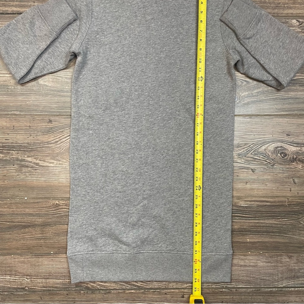 Polo Ralph Lauren Big Pony Fleece‎ Hoodie Sweatshirt Dress Grey Size XS NWT $168 - Picture 8 of 11